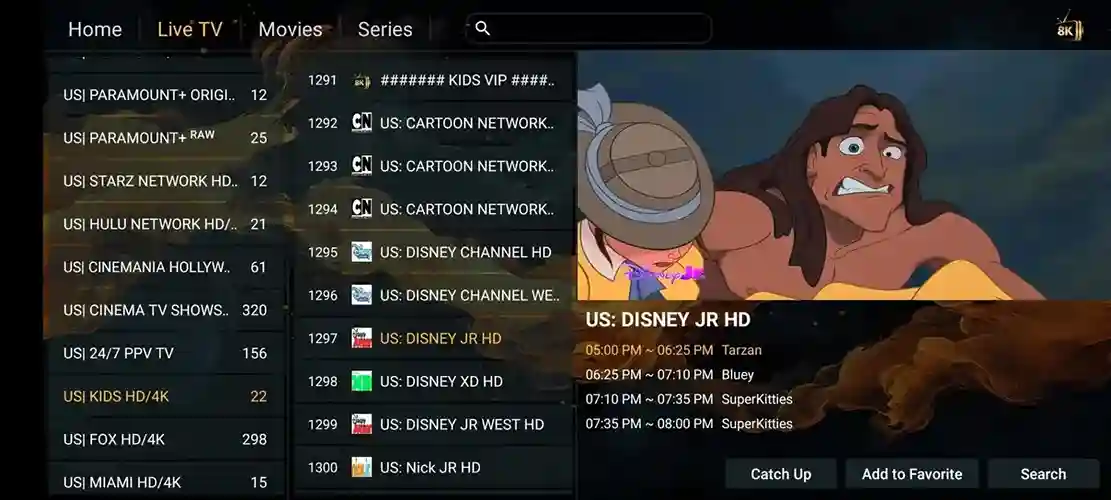 Preview 2 - Nartiel 8K IPTV Premium IPTV Subscription