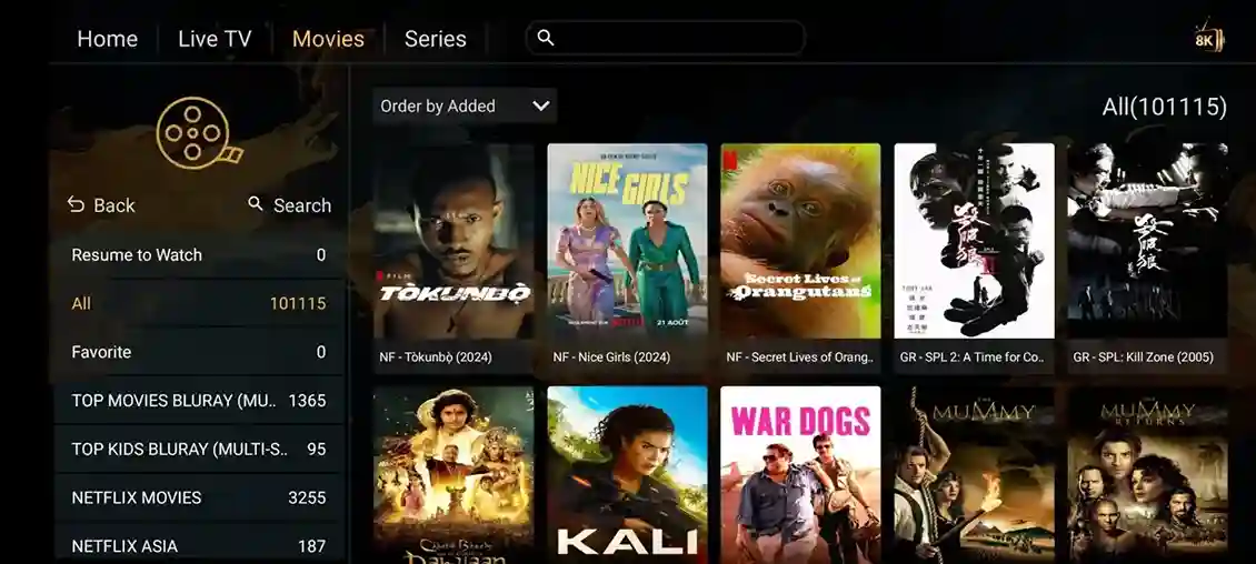 Preview 5 - Nartiel 8K IPTV Premium IPTV Subscription